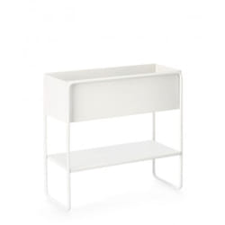Porta Fiore Madelyn Rettangolare per uso interno ed esterno. -50x22x63.5h / Salvia
