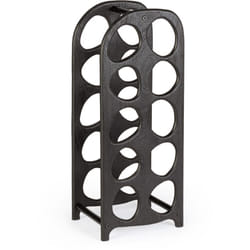 Bizzotto - Porta bottiglie 'Yukon' in legno di mango e suuporti in acciaio verniciato a polvere da assemblare h 67 cm -Marrone