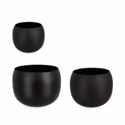 Il SET3 PortaFiore Keyra offre una ciotola di colore nero, perfetta per aggiungere un tocco di eleganza e versatilità agli sp ...