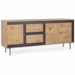 La credenza "Stanwood" è una soluzione di archiviazione versatile, ideale per arricchire il tuo spazio con un tocco di elegan ...