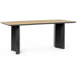 Tavolo 'Stanwood' in mdf impiallacciato rovere, 190 x 90 x 77h cm