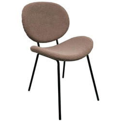 Sedia 'Maddie' con struttura in acciaio verniciato a polvere epossidica, per arredo interno 52 x 59,5 x h 79,5 cm -Bianco / Confezione da 1 pezzo