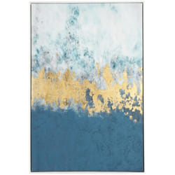 Bizzotto - Quadro Bold stampa su tela dipinta a mano con applicazioni fogli dorati 82,6 x 122,6 cm