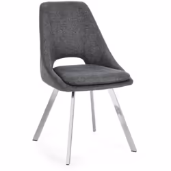 La sedia Kashar grigio scuro è caratterizzata da una struttura solida in compensato e gambe elegantemente realizzate in accia ...