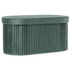 Poltrona Pouf 'Jocelyn' per interno, con struttura in mdf -Rettangolare / Grigio