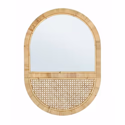 RATTAN. SCHIENALE IN MDF. MISURA SPECCHIO: 39x44CM