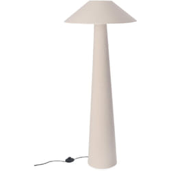 Bizzotto - Piantana lamki crema in tessuto bouclè foglio di polistirene e metallo h 120 cm