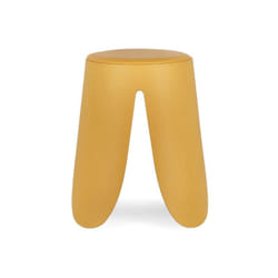 Sgabello Imogen Senape in Semilpelle e Plastica