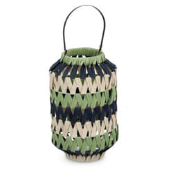Bizzotto - Lanterne jala cil con porta candela da esterna -Ø25x70h / ocra mattone
