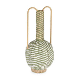 Bizzotto - Vaso per uso interno ed esterno namibia anfora alto Ø23x50h -Blu Bianco