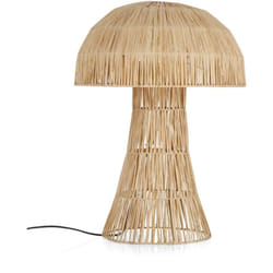 Bizzotto - Lampada da tavolo ' Bagan' in giacinto d'acqua e metallo -h 54