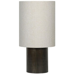Bizzotto - Lampada da tavolo 'Bihar' in metallo e cotone h 41 cm