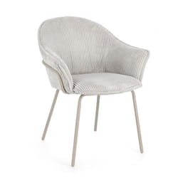 Sedia Con Braccioli Cassidy Warm - Grigio Chiaro