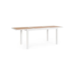 Bizzotto - Tavolo da Giardino Rettangolare Allungabile Hilija 160-240X90CM Bianco - 664021