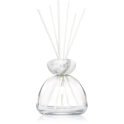 Millefiori Air Design Marble Glass Clear White Cap
