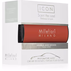 Il deodorante per auto Millefiori Icon Vanilla & Wood rende i tuoi viaggi un'esperienza indimenticabile. Rende accoglienti gl ...
