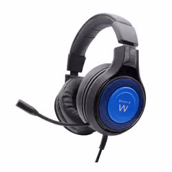 Ewent PL3322, Cablato, 20 - 20000 Hz, Gaming, 340 g, Auricolare, Nero, Blu
