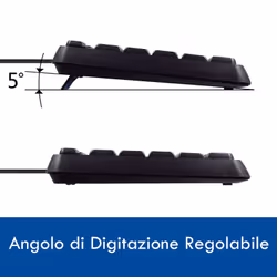 Ewent EW3000 tastiera Ufficio USB QWERTY Italiano Nero - Vista aggiuntiva 5
