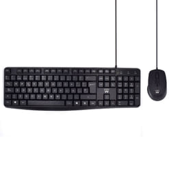 Ewent EW3006 tastiera Mouse incluso Ufficio USB QWERTY Spagnolo Nero