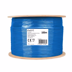 Ewent IM1223 cavo di rete Blu 100 m Cat6a U/UTP (UTP)