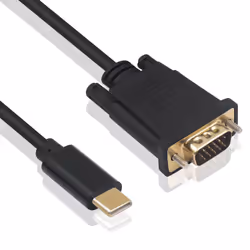 Ewent EC1052, 1,8 m, USB tipo-C, VGA (D-Sub), Maschio, Maschio, Dritto