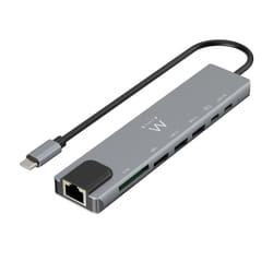 Ewent EW1146 replicatore di porte e docking station per laptop Cablato USB 3.2 Gen 1 (3.1 Gen 1) Type-C Grigio