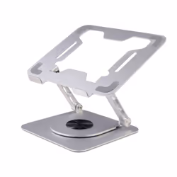 Ewent EW1267, Supporto per computer portatile, Argento, Alluminio, Silicone, 25,4 cm (10"), 43,9 cm (17.3"), 360°