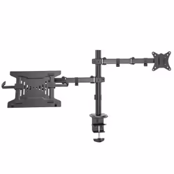 Ewent EW1519 supporto per laptop Braccio per computer portatile e monitor Nero 39,6 cm (15.6")