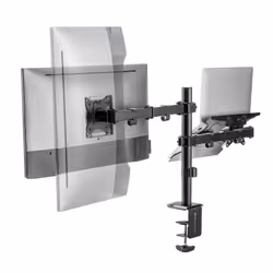 Ewent EW1519 supporto per laptop Braccio per computer portatile e monitor Nero 39,6 cm (15.6") - Vista aggiuntiva 4