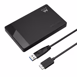 Ewent EW7049, Box esterno HDD/SSD, 2.5", SATA, Seriale ATA II, Serial ATA III, 5 Gbit/s, Collegamento del dispositivo USB, Ne ...
