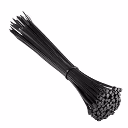 Ewent EW1564, Fascetta con inserimento in parallelo, Nylon, Nero, 5,3 cm, 1 testina/e, 200 mm