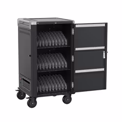 Ewent EW1700, Carrello per la gestione dei dispositivi portatili, Nero, Grigio, Pavimento, 3,43 cm, 42,2 cm, 28,6 cm