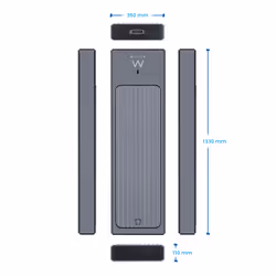 Ewent EW7022 contenitore di unità di archiviazione Box esterno SSD Grigio M.2