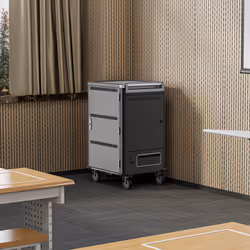 Ewent EW1701 portable device management cart& cabinet Armadio per la gestione dei dispositivi portatili Nero, Grigio - Vista aggiuntiva 8