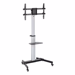 Ewent EW1583, 200 x 200 mm, 600 x 400 mm, -5 - 10°, 90°, Alluminio, Plastica, Acciaio, Nero, Grigio