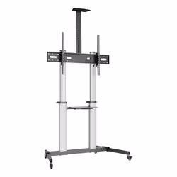 Ewent EW1592, 2,54 m (100"), 200 x 200 mm, 1000 x 600 mm, -5 - 10°, Alluminio, Plastica, Acciaio, Nero, Grigio