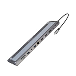 Ewent EW1150 replicatore di porte e docking station per laptop Cablato USB 3.2 Gen 1 (3.1 Gen 1) Type-C Alluminio