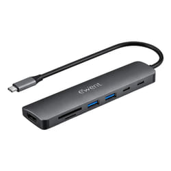 Ewent EW1152 replicatore di porte e docking station per laptop Cablato USB 3.2 Gen 1 (3.1 Gen 1) Type-C Grigio