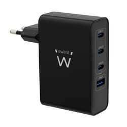 Ewent EW1336 Caricabatterie per dispositivi mobili Universale Nero AC Ricarica rapida Interno