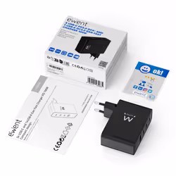 Ewent EW1336 Caricabatterie per dispositivi mobili Universale Nero AC Ricarica rapida Interno - Vista aggiuntiva 2