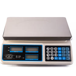 Bilancia elettronica professionale digitale portata 40kg divisione 2g 4 memorie