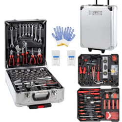 Set valigia utensili attrezzi da lavoro in cromo vanadio 849 pezzi trolley