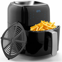 Friggitrice ad aria calda touch 5,5 lt cestello timer, termostato, 7 programmi