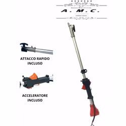 Ricambio Asta di Ricambio per Decespugliatore a scoppio 43 52CC 4 in 1 26mm 9 Righe di alta qualita' molto facile da installa ...