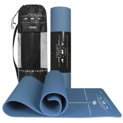 Tappetino Yoga in TPE Ecologico Doppio strato Antiscivolo 180x61 cm con Custodia