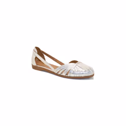 Ballerine Frau ballerina ragnetto in pelle laminata argento 03X4 Argento - 36