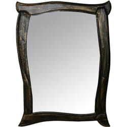 Specchio Radius Oro Nero 120