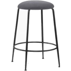 Set da 4, sgabelli score velluto cenere H63