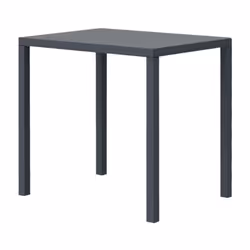 TAVOLO TETRIS 80X60 GRIGIO Tavolo in metallo dal design essenziale, perfetto per arredare con stile il tuo patio, giardino o  ...