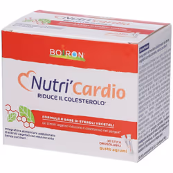Boiron Nutri' Cardio Integratore per Colesterolo Senza Monacolina 30 Stick Gusto Agrumi